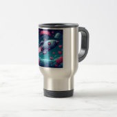 Mug De Voyage Cool/futuriste la Saint Valentin (Devant droit)