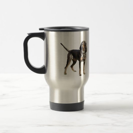 Mug De Voyage Coon Hound américain noir et feu (Gauche)
