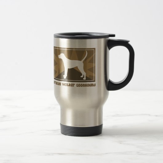 Mug De Voyage Coonhound terreux de marcheur de Treeing (Droit)