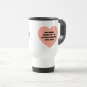 Mug De Voyage Coordonnateur de chaos Caféine Puissance Gratitude (Devant droit)