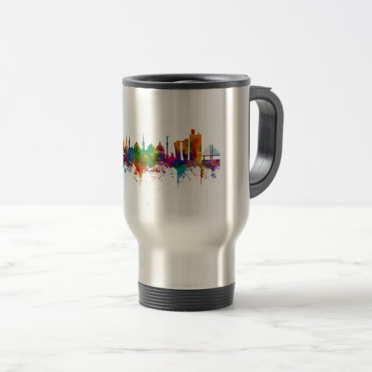Mug De Voyage Copenhague Danemark Skyline (Devant droit)