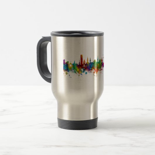 Mug De Voyage Copenhague Danemark Skyline (Devant gauche)