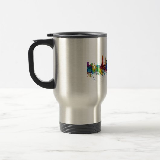 Mug De Voyage Copenhague Danemark Skyline (Gauche)