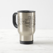 MUG DE VOYAGE COPIE DE MOT DE CONSTITUTION D'ETATS-UNIS (Devant gauche)