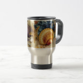 Mug De Voyage Coques de mer sur la plage (Devant droit)