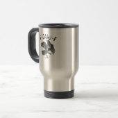 Mug De Voyage Corbeau, F-Caw-F Oiseau Drôle (Devant gauche)
