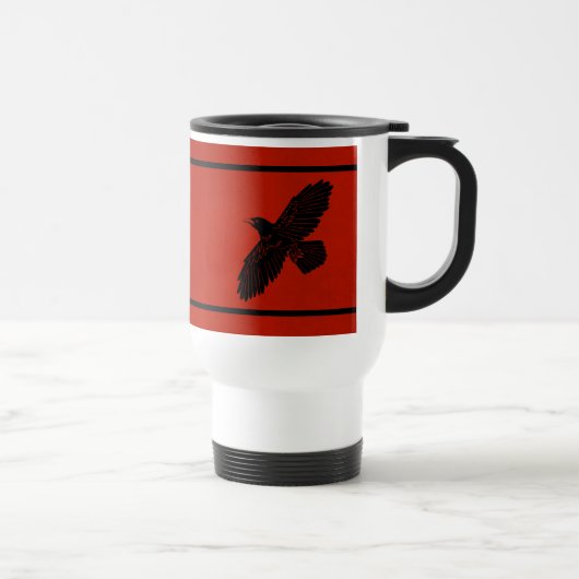 Mug De Voyage Corbeau rouge (Droite)