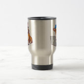 Mug De Voyage Corgi 2 de hippie (double face) (Centre)