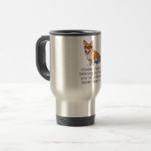 Mug De Voyage Corgi de hippie (Devant gauche)
