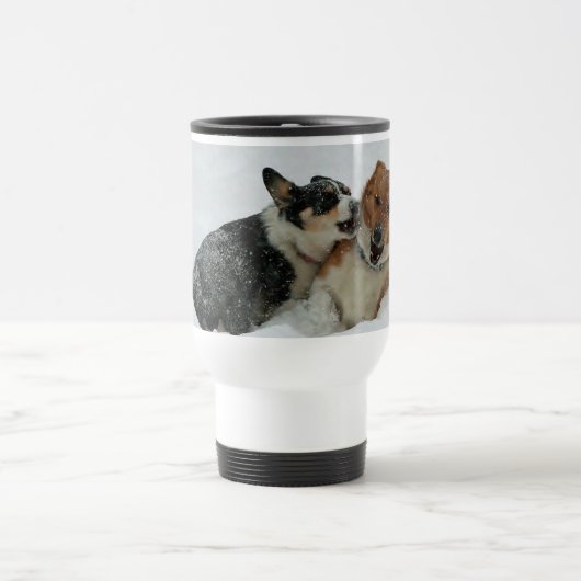 Mug De Voyage Corgis au jeu (Centre)
