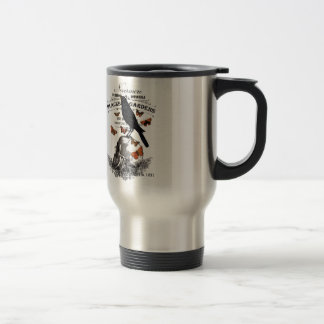 Mug De Voyage corneille et crâne vintage moderne à halloween