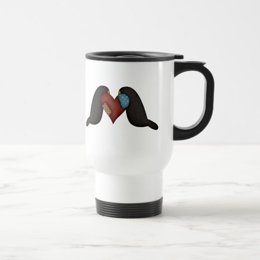 Mug De Voyage Corneilles dans l'amour (Droite)