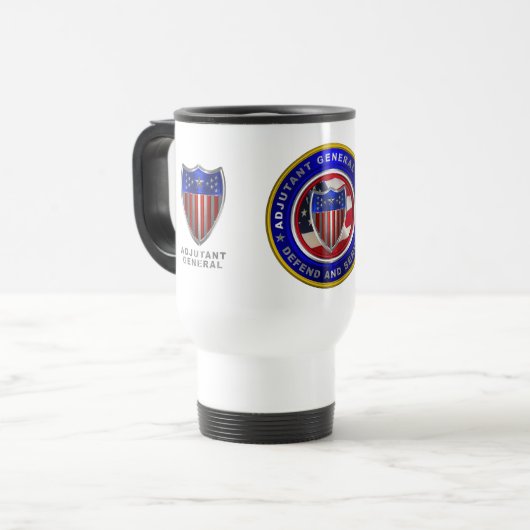 Mug De Voyage Corps général Adjutant (Devant gauche)