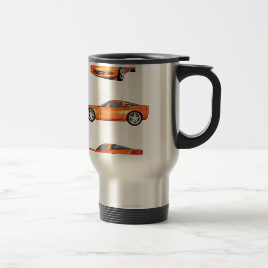 Mug De Voyage Corvette orange : (Droit)