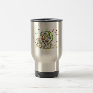 Mug De Voyage Costume d'Halloween Chien Zombie Bulldog