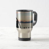 Mug De Voyage Coucher de soleil de l'arc de bois (Devant droit)