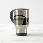 Mug De Voyage Coucher de soleil de l'arc de bois (Devant gauche)