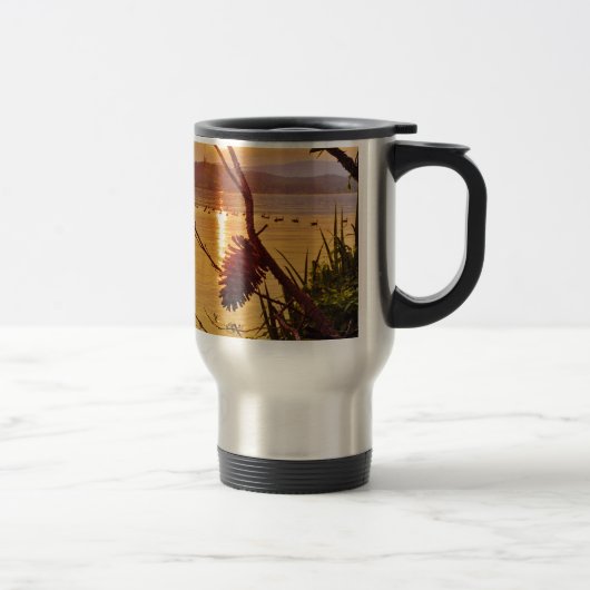 Mug De Voyage Coucher de soleil du lac Pinecone (Droit)