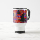 Mug De Voyage Coucher de soleil sur le lac Wendouree Art aborigè (Devant droit)