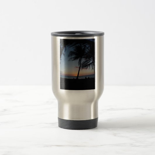 Mug De Voyage Coucher du soleil d'Hawaï (Centre)