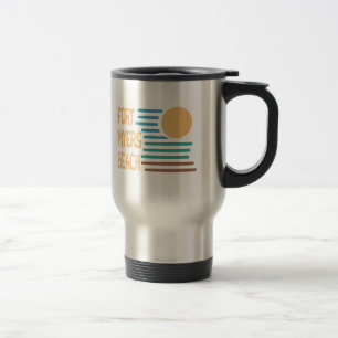 Mug De Voyage Coucher du soleil géométrique de la Floride de