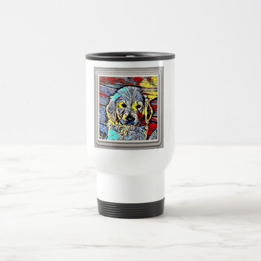 Mug De Voyage Couleur - Chiot (Centre)