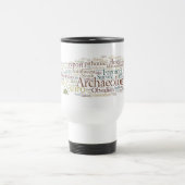 Mug De Voyage Couleur et blanc multi de nuage de mot (Centre)
