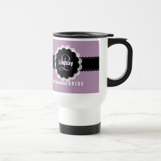 Mug De Voyage Couleur nommée faite sur commande B6 du monogramme (Droite)