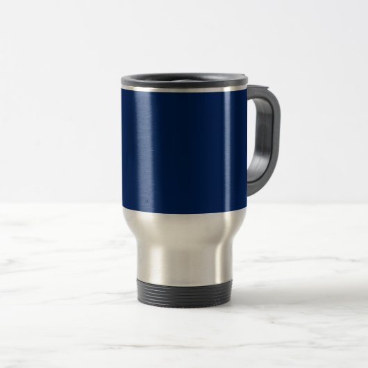 Mug De Voyage Couleur solide bleue royale (Devant droit)