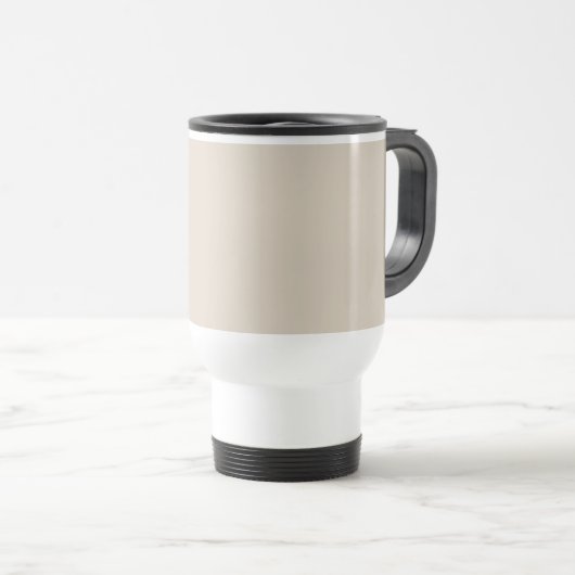 Mug De Voyage Couleur solide en lin naturel (Devant droit)