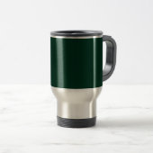 Mug De Voyage Couleur solide vert foncé (Devant droit)