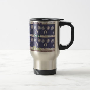 Mug De Voyage Couleurs de baby shower Love Blue