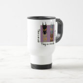Mug De Voyage Couleurs de dobermann (Devant droit)