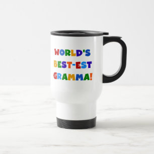 Mug De Voyage Couleurs lumineuses du Meilleur-est Gramma du