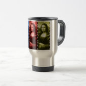 Mug De Voyage Couleurs primaires Mona Lisa Poster de animal (Devant droit)
