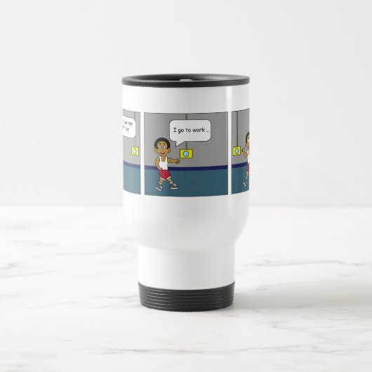 Mug De Voyage Coupe comique (Centre)