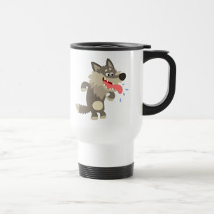 Mug De Voyage Coupe Commuter Wolf Cartographié Célèbre