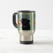 Mug De Voyage Coupe de chien noir (Devant gauche)