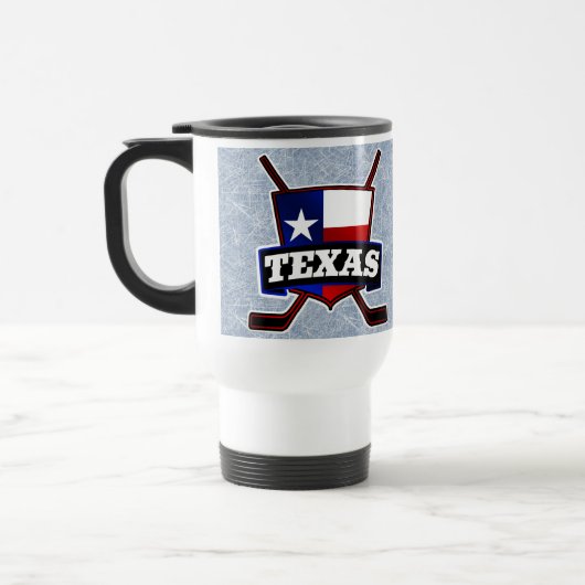 Mug De Voyage Coupe de voyage du drapeau du hockey du Texas (Gauche)