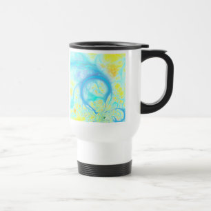 Mug De Voyage Courants de joie - Aqua et citron cosmiques
