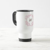 Mug De Voyage Courbe de cerisiers en fleurs (Devant gauche)