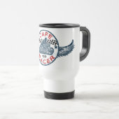 Mug De Voyage Coureur de Moto (Devant droit)