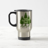 Mug De Voyage Courez la course de forêt (Gauche)