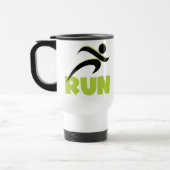 Mug De Voyage Courir en forme Courir vert (Gauche)