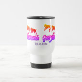 Mug De Voyage Courir Greyhounds Rainbow Personnalisé (Centre)