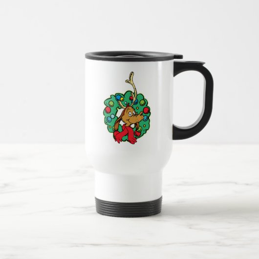 Mug De Voyage Couronne de Noël de Grinch | Max (Droite)