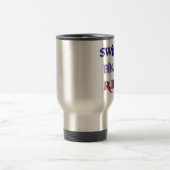 Mug De Voyage Course de vélo de bain de triathlon (Centre)