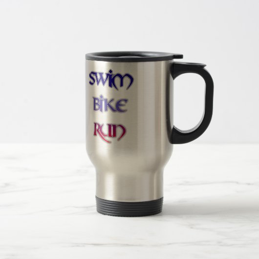 Mug De Voyage Course de vélo de bain de triathlon (Droit)