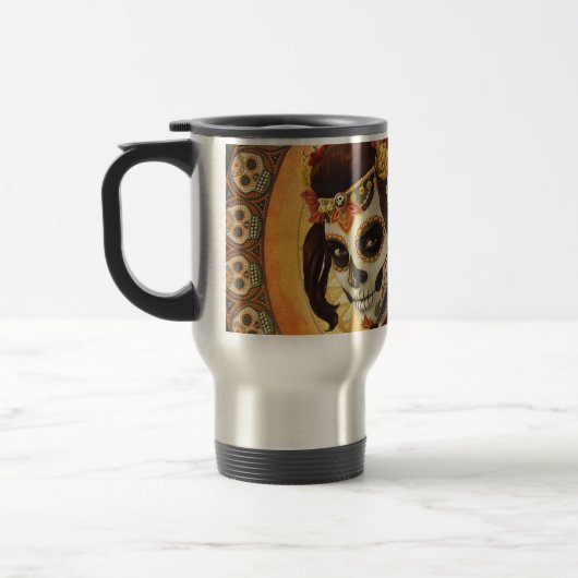 Mug De Voyage Coussin Dia De Los Muertos (Gauche)