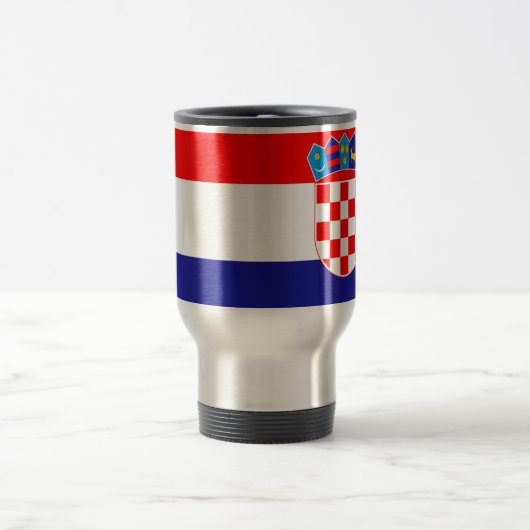 Mug De Voyage Coût bas ! Drapeau croate (Centre)